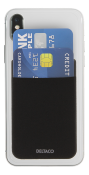 Svart kreditkortshållare från Deltaco, 3M Lim