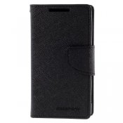 Svart plånboksfodral, Sony Xperia Z5 Compact