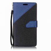 Tvåfärgat plånboksfodral i läder till Sony Xperia XA