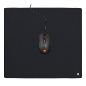 DELTACO GAMING Mousepad XL, tvättbart tyg 45x40cm, svart