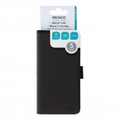 DELTACO plånboksfodral med löstagbar baksida, iPhone 11 Pro Max