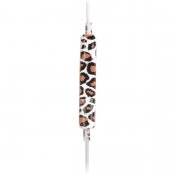 Leopardfärgade earpods, headset med fjärrkontroll
