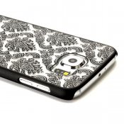 Hard case med elegant motiv svart, Samsung Galaxy S6