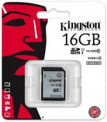 16GB SDHC minnedkort från Kingston, 45MB/s UHS-I Class 10