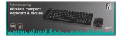 Kompakt trådlöst tangentbord och mus från Deltaco