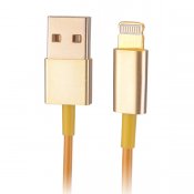 USB‑kabel lightning 1m guld, iPhone 5/5S/5C mfl.