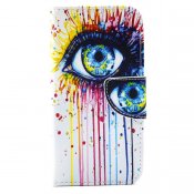 Färgglatt plånboksfodal med motiv till Samsung Galaxy S6