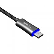 Laddningskabel, 1m Micro USB, Auto Disconnect