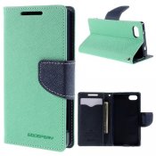 Grön plånboksfodral, Sony Xperia Z5 Compact