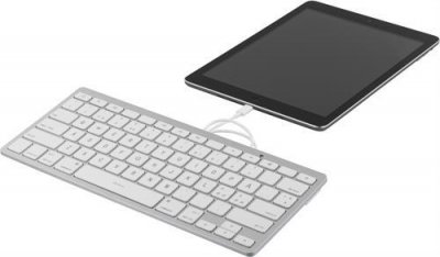 Deltaco tangentbord för iOS-enheter vit, lightning