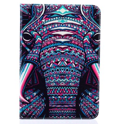 Läderfodral elefant och tribe motiv, Samsung Galaxy tab S2 8.0