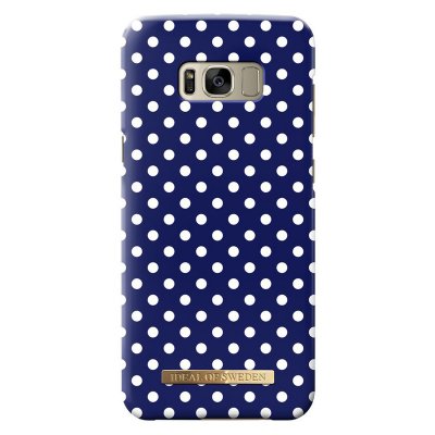 iDeal Fashion Case, Blue Polka Dots, Samsung Galaxy S8 Plus