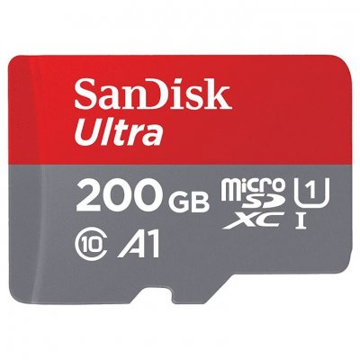 SanDisk Ultra MicroSDXC 200gb, 100MB/s A1 Class 10