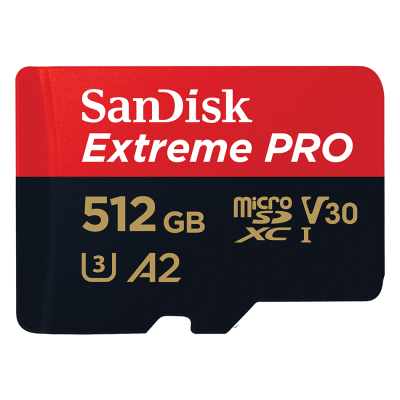 SanDisk Extreme Pro 512GB, MicroSDXC 170MB/s A2
