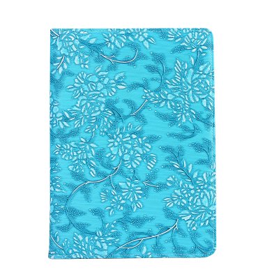 Läderfodral blommor blå, iPad Air 3 10.5 (2019)