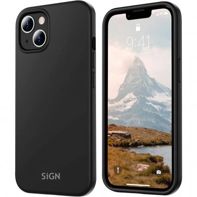 Svart Liquid Silicone Case från SiGN till iPhone 15